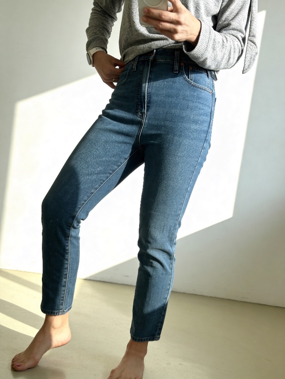 Madewell Perfect Vintage Crop Jean in Ainsworth Wash Size 28